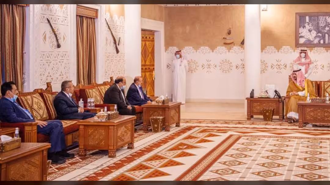 تفاصيل لقاء البركاني والهيئة الاستشارية للرئيس مع خالد بن سلمان