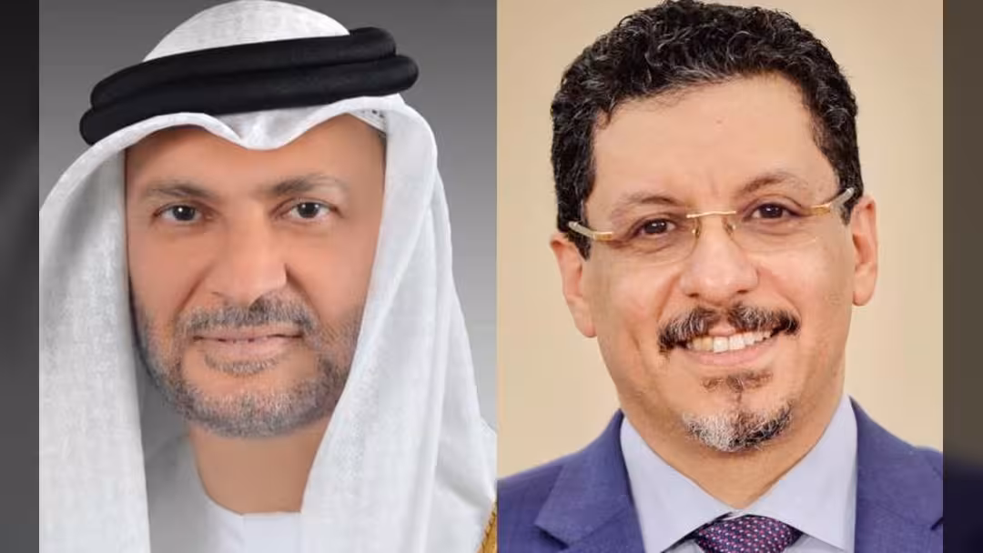 لقاء بن مبارك مع قرقاش: الإمارات تجدد دعمها لليمن وحكومته