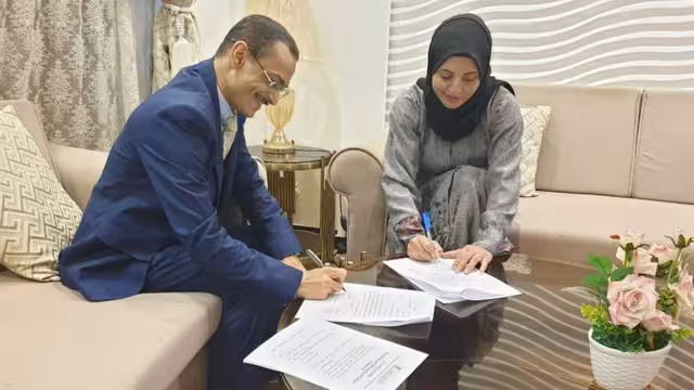توقيع اتفاقية تعاون بين كلية الآداب جامعة تعز ومركز نشوان الحميري