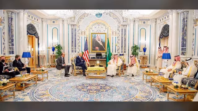 بيان مشترك عن السعودية وأمريكا يحدد المواقف من اليمن إلى أوكرانيا