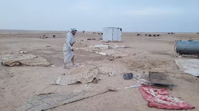 خسائر مخيمات النازحين في 5 محافظات يمنية جراء الأمطار - حصيلة