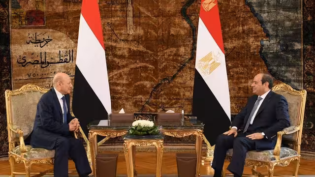 العليمي يلتقي السيسي للمرة الأولى بعد قيود مصرية على سفر اليمنيين