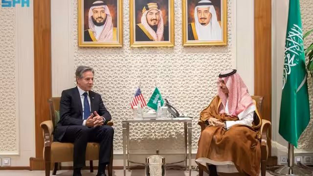 السعودية لأمريكا: الرفض القاطع لتهجير الفلسطينيين واستهداف المدنيين