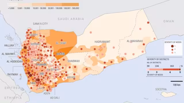 الاستجابة الإنسانية في اليمن 2024: الأغلبية يواجهون انعدام الأمن الغذائي الحاد