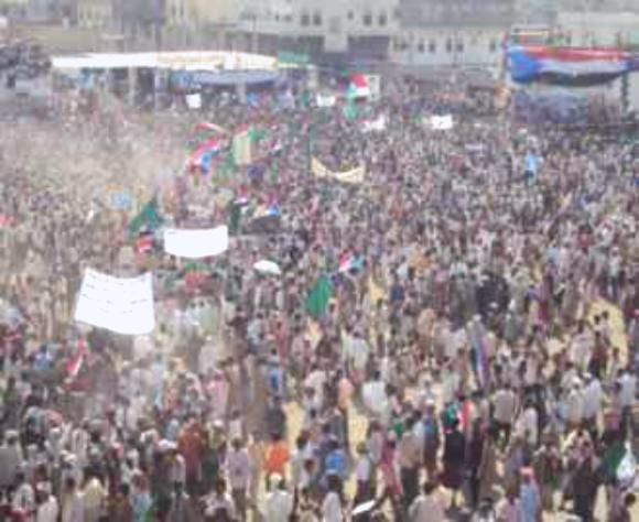 الحراك يحيي ذكرى ثورة 14 أكتوبر بمهرجان حاشد في الحبيلين