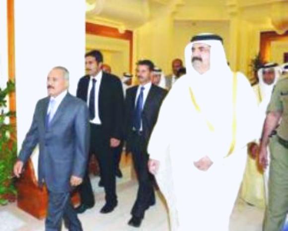 صالح يشتكي قناة الجزيرة  إلى امير قطر لتأجيجها الخلافات
