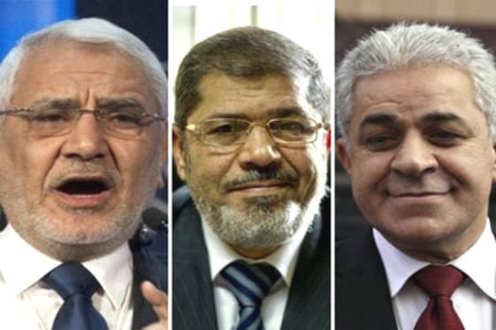 مرسي وصباحى وأبو الفتوح يخفقون في الاتفاق على مجلس رئاسي