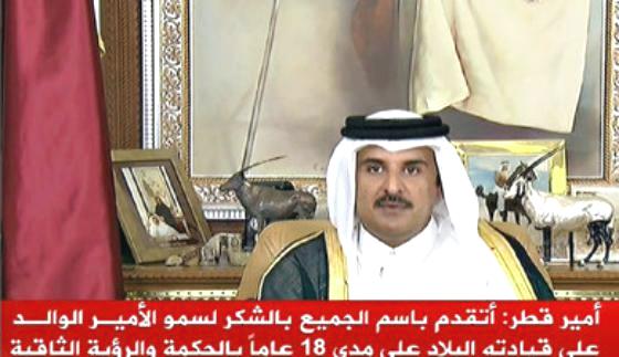 أمير قطر تميم بن حمد يؤكد تمسكه بسياسة بلاده الخارجية