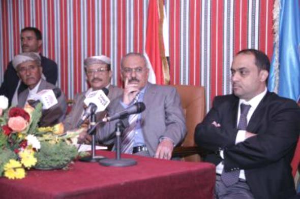 صالح: قاتلنا الحوثي ستة حروب وضعفاء النفوس يتهموننا بالتحالف معه والجيش والأمن بأيديهم