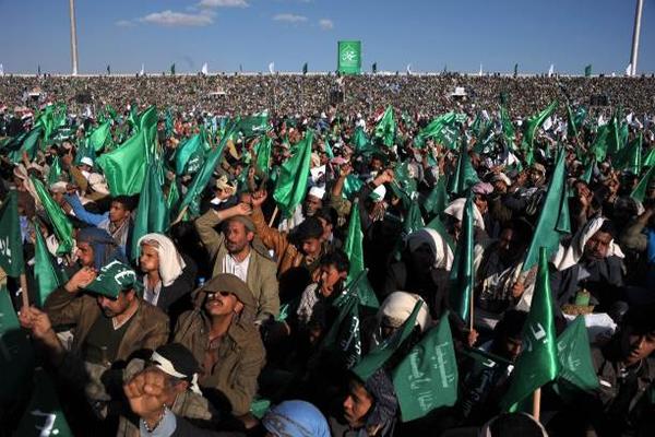 صورة من احتفالات الحوثيين في المولد النبوي