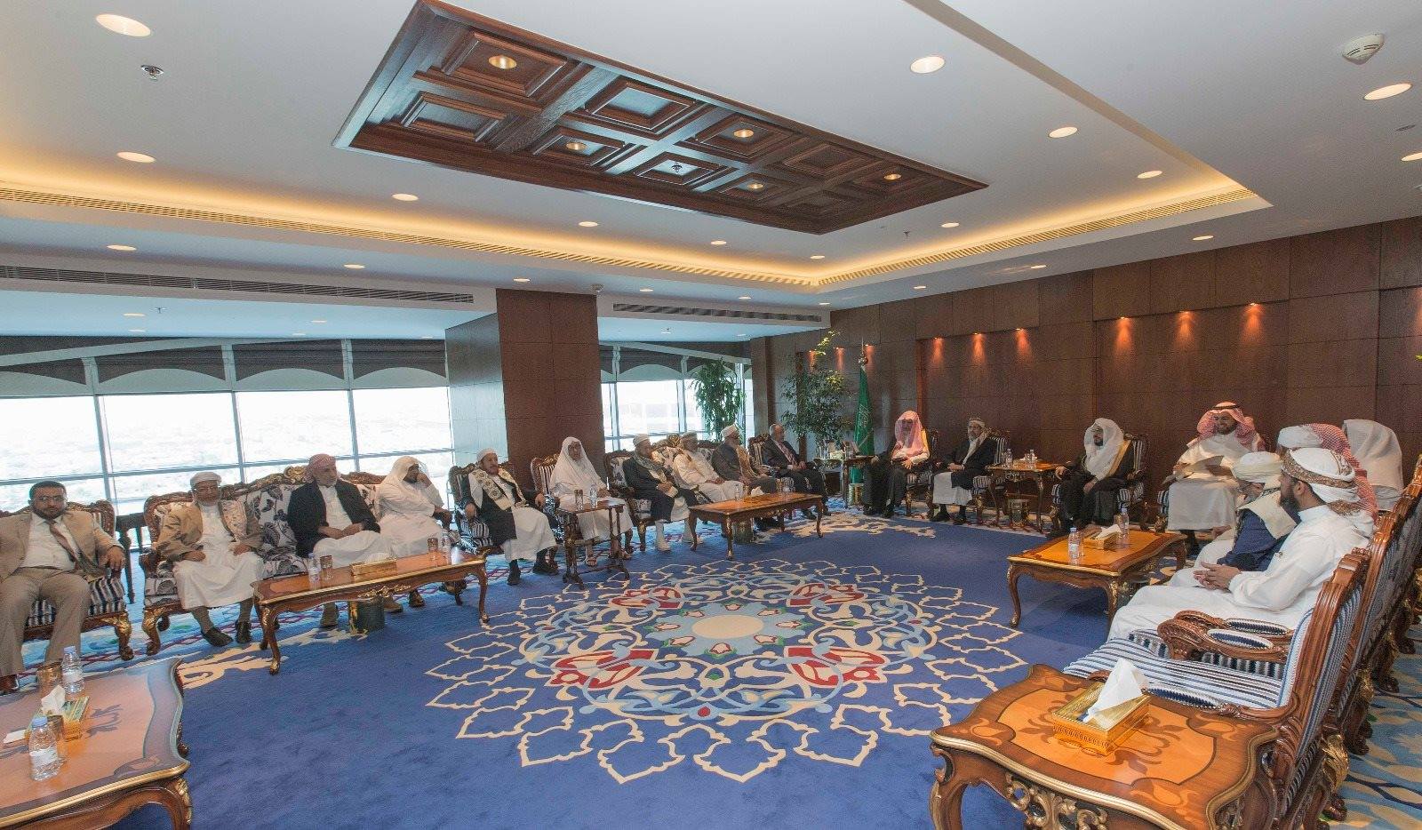 وزير الشؤون الإسلامية السعودي يلتقي وفوداً يمنية من الإصلاح والحكمة والإحسان (نشوان نيوز)