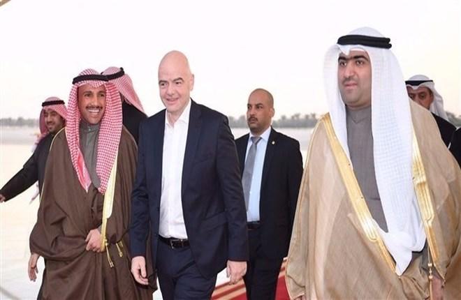 رئيس “فيفا” يعلن رسمياً رفع الإيقاف عن الكويت