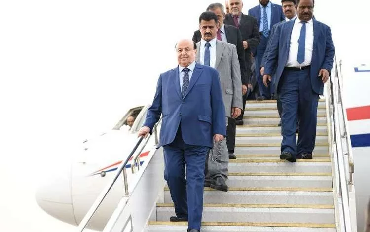 الرئيس هادي يصل عدن