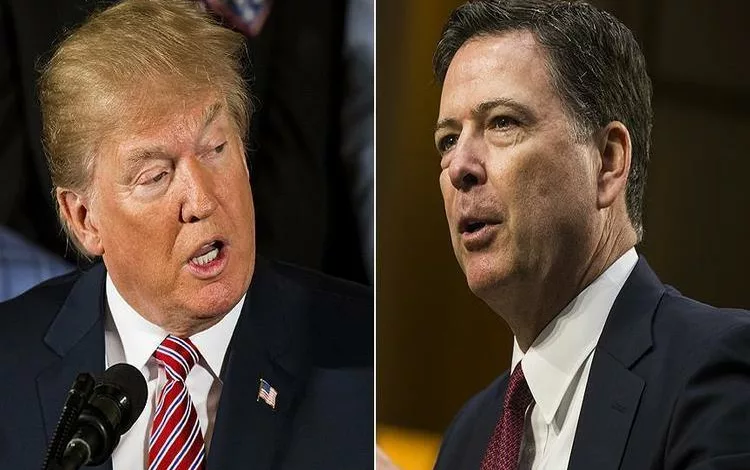 دونالد ترامب و المدير السابق لمكتب التحقيقات الفيدرالي "FBI"، جيمس كومي
