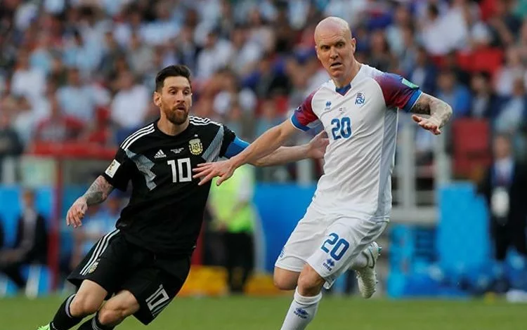 نجم برشلونة الإسباني ليونيل ميسي
