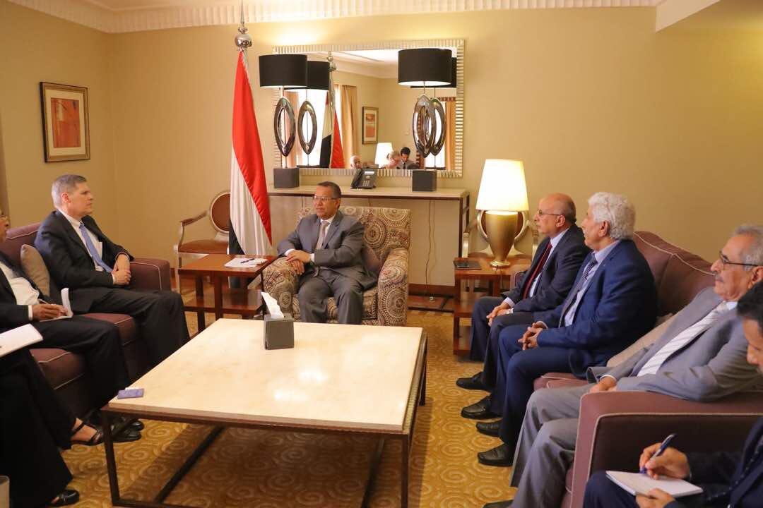 بن دغر يلتقي السفير الامريكي ماثيو تولر في الرياض