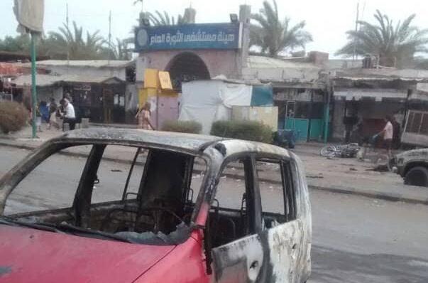 قصف بوابة مستشفى الثورة في الحديدة ومقتل مدنيين