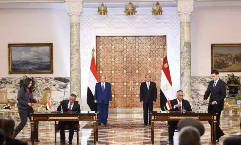 البنك المركزي اليمني يوقع مذكرة تفاهم مع نظيره المصري
