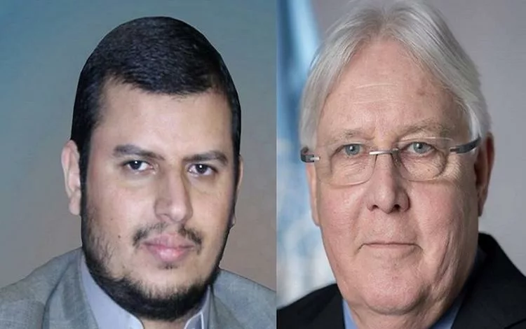 مارتن غريفيث وعبد الملك الحوثي.