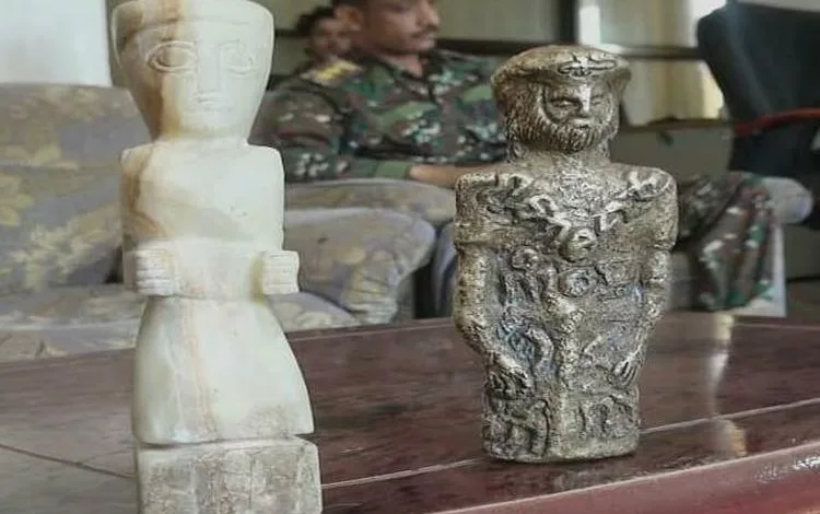 أمن مأرب يحبط تهريب قطع أثرية نادرة.