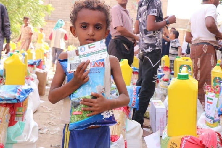 مساعدات إغاثية في اليمن