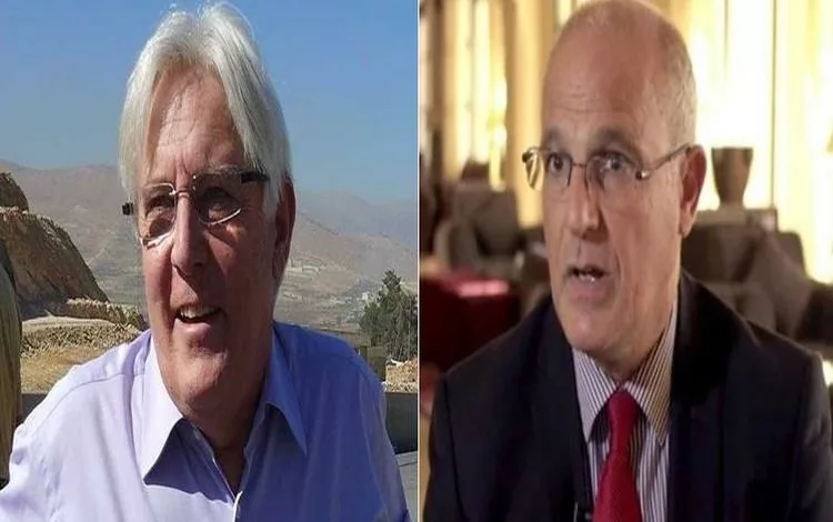 سفير بريطانيا لدى اليمن مايكل آرون والمبعوث الأممي الذي يحمل الجنسية البريطانية مارتن غريفث