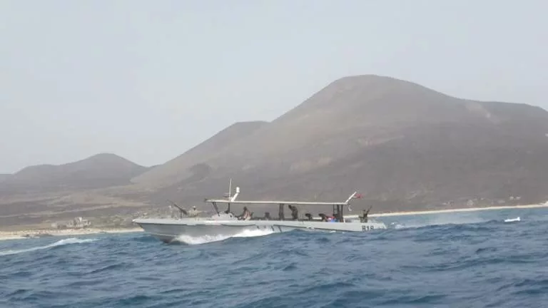 قوات خفر السواحل اليمنية في جزيرة حنيش