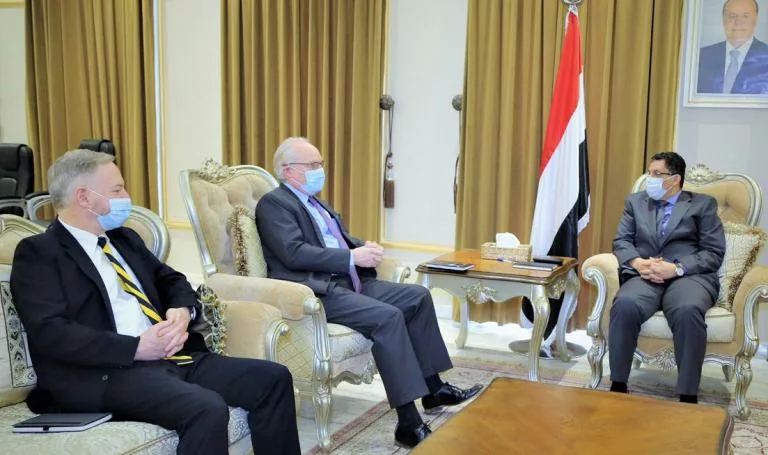 بن مبارك يبحث مع المبعوث الأمريكي إلى اليمن التصعيد والسلام