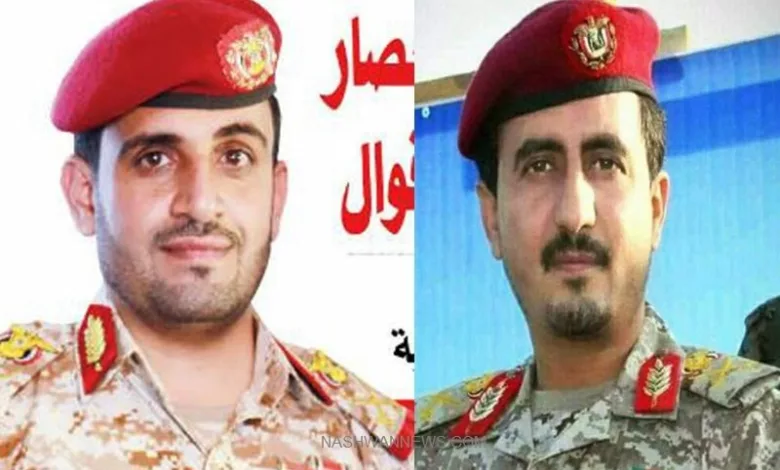 القياديان في جماعة الحوثيين يوسف المداني محمد عبدالكريم الغماري