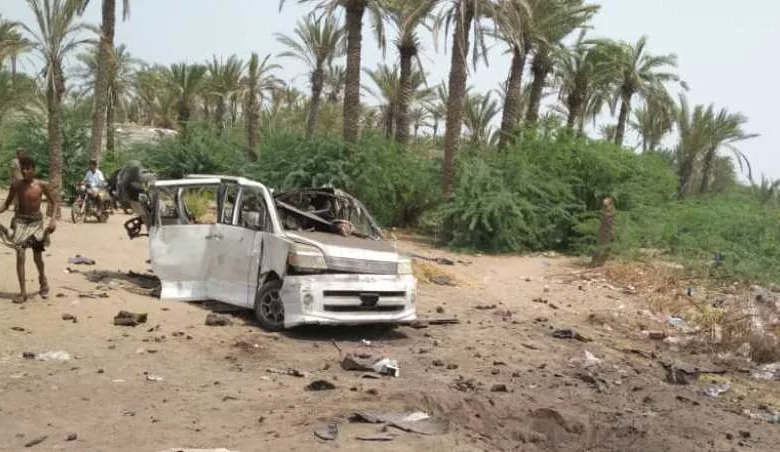 انفجار أحد ألغام الحوثيين بمركبة في الحديدة غربي اليمن
