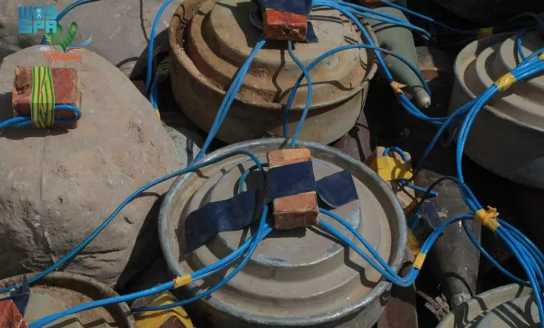 مشروع مسام ينتزع أكثر من 1700 لغم - من ألغام الحوثيين في اليمن