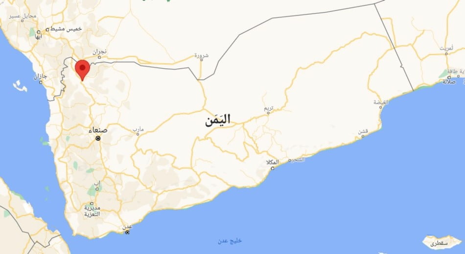 خارطة اليمن - محافظة صعدة