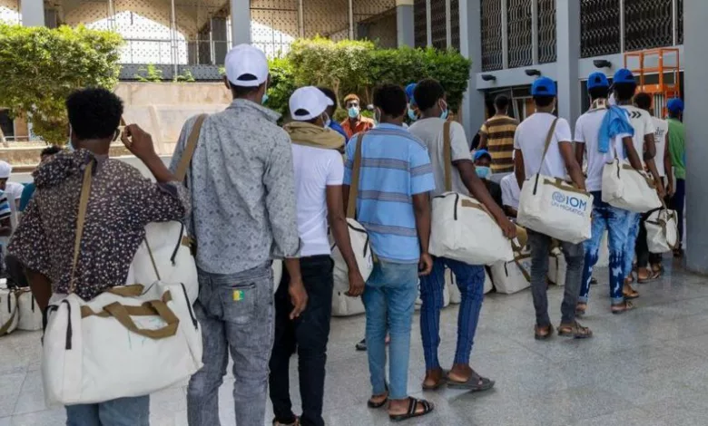نقل مهاجرين إثيوبيين من اليمن إلى بلادهم برحلات للمنظمة الدولية للهجرة
