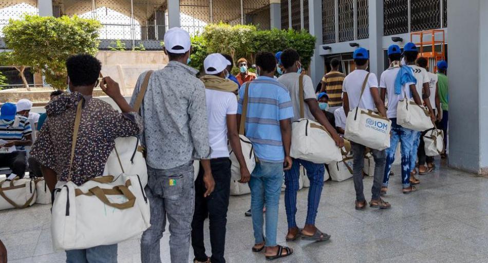 نقل مهاجرين إثيوبيين من اليمن إلى بلادهم برحلات للمنظمة الدولية للهجرة