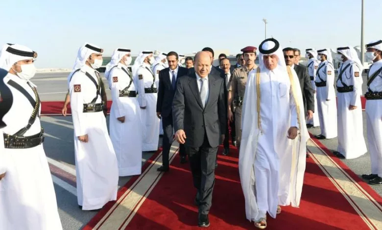 العليمي يختتم زيارة قطر ويتجه الرياض في طريق العودة عدن