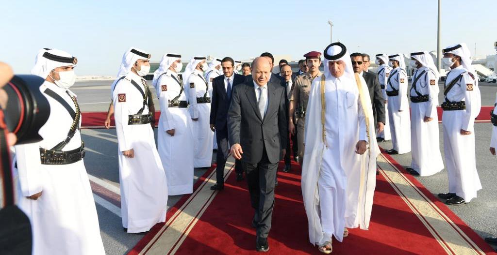العليمي يختتم زيارة قطر ويتجه الرياض في طريق العودة عدن