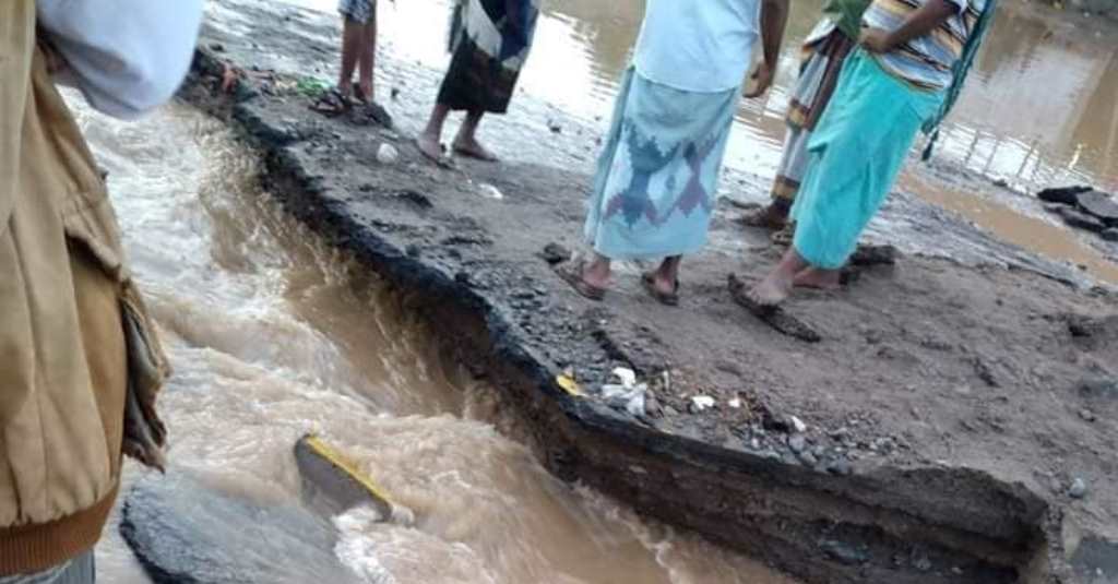 أضرار الأمطار في الحديدة غربي اليمن