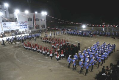 حفل إيقاد الشعلة وعرض مميز في المخا في العيد ال60 لثورة سبتمبر