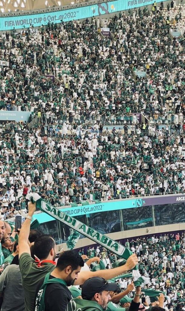 جمهور المنتخب السعودي في كأس العالم قطر