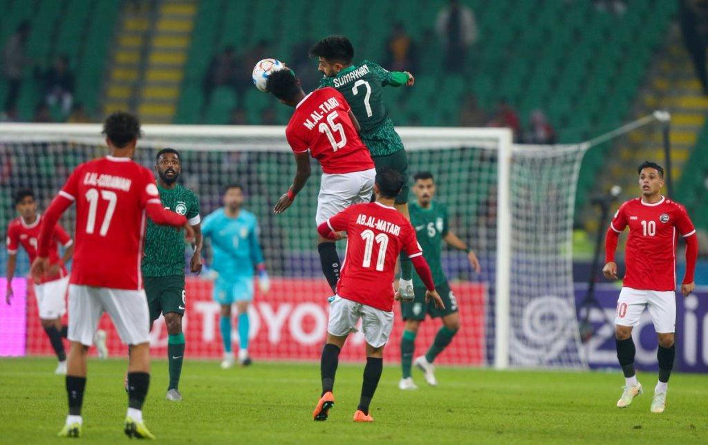 مباراة اليمن - السعودية في افتتاح كأس الخليج 25 في البصرة