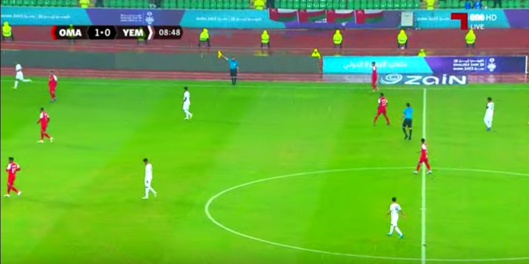مباراة منتخب اليمن مع عمان في خليجي