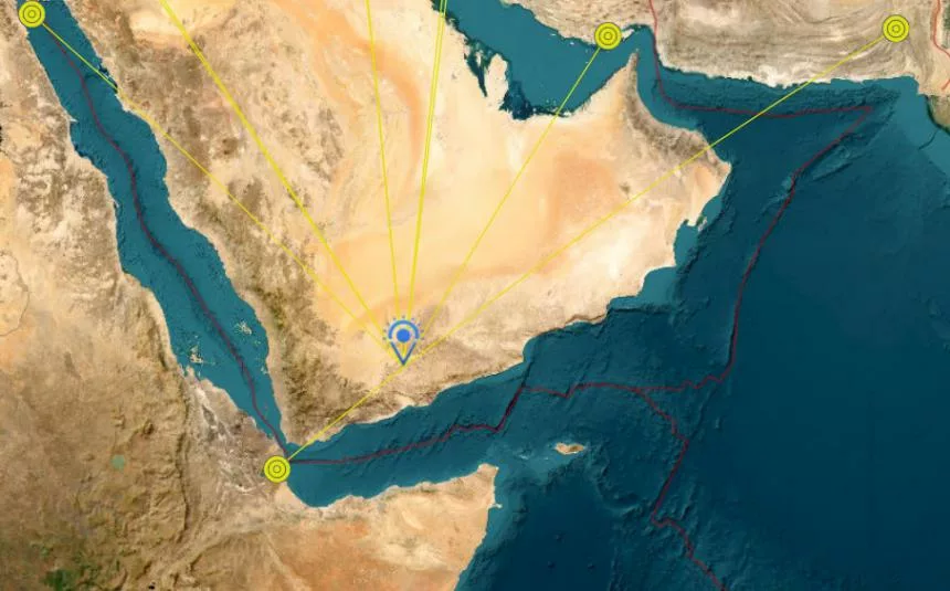 خريطة الزلازل في اليمن