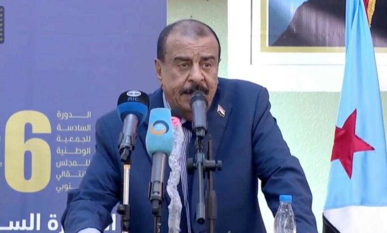 رئيس الجمعية الوطنية في المجلس الانتقالي الجنوبي أحمد بن بريك في حضرموت