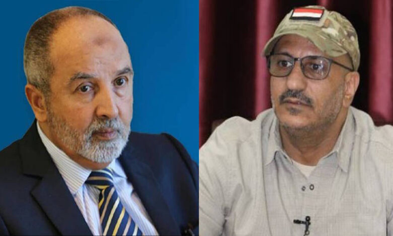 طارق صالح يطمئن على صحة محمد اليدومي