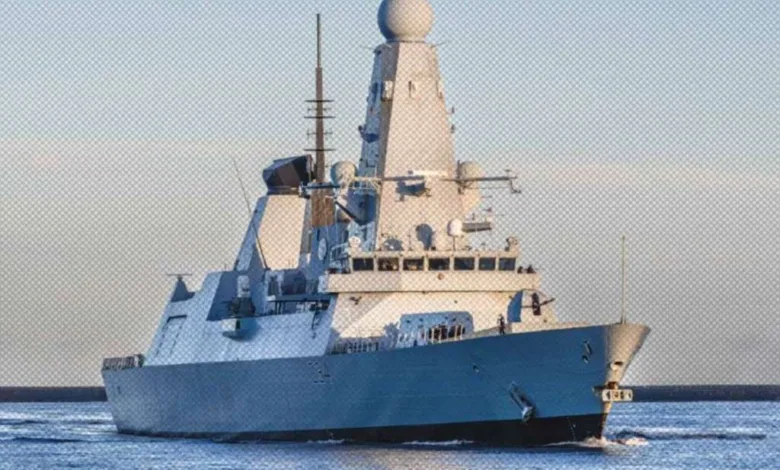 السفينة دياموند أرسلتها بريطانيا إلى البحر الأحمر لمواجهة هجمات الحوثيين
