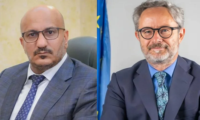 طارق صالح يبحث مع سفير الاتحاد الأوروبي التصعيد الحوثي في البحر الأحمر