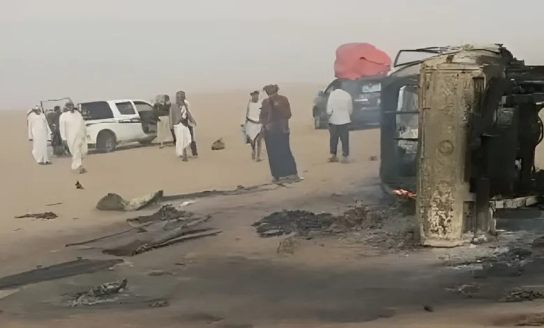 حوادث السير في اليمن - الجوف مارس 2024