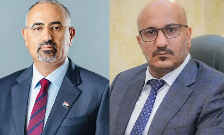 العميد طارق صالح واللواء عيدروس الزبيدي (صورة مدمجة)